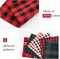 60pcs Buffalo Plaid Fabric, Christmas Cotton Fabric, 6 Styles Xmas Quilting Fabric Squares for Sewing Patchwork DIY Homemade Crafts (5.9 inches)